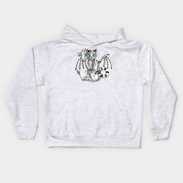 Chimera Cubs: White Tiger Kids Hoodie by spyroid101